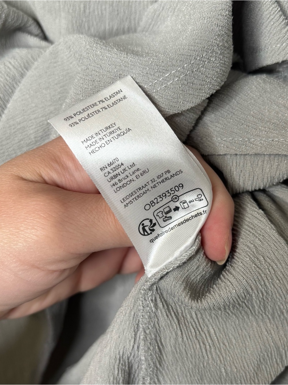 NWT Anthropologie Hardware Wrap Top Long Sleeve Gray Size Small - Picture 7 of 10